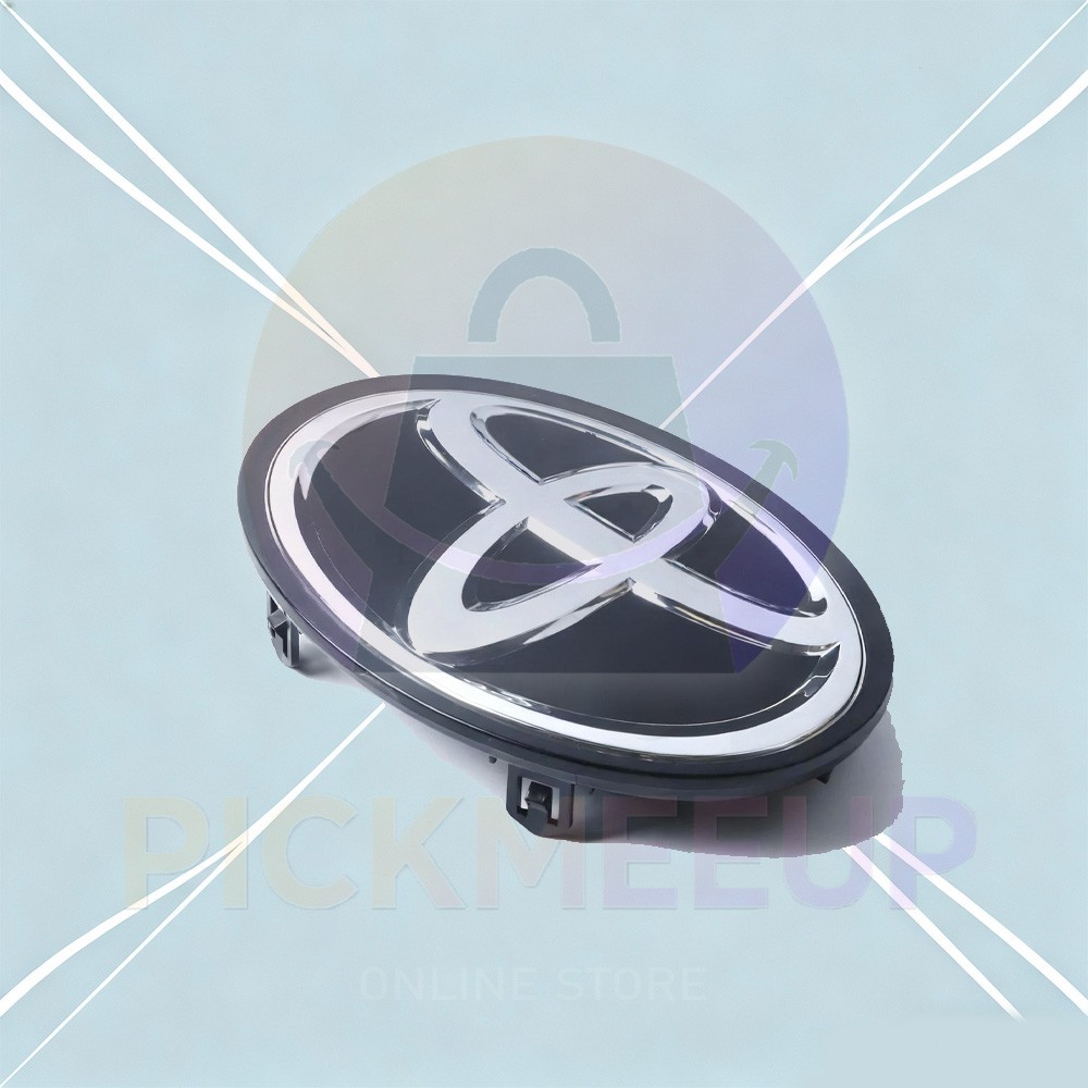 For Highlander 2016-2019 Black Chrome Badge Cover Front Grill Emblem 53141-42020
