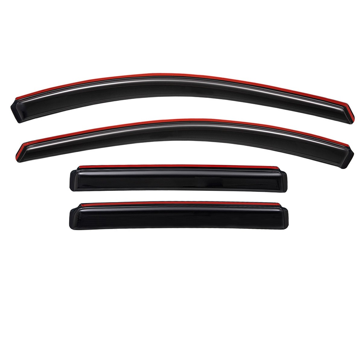 For 08-17 Buick Enclave In-Channel Sleek Smoke Rain Guard Window Visor Deflector