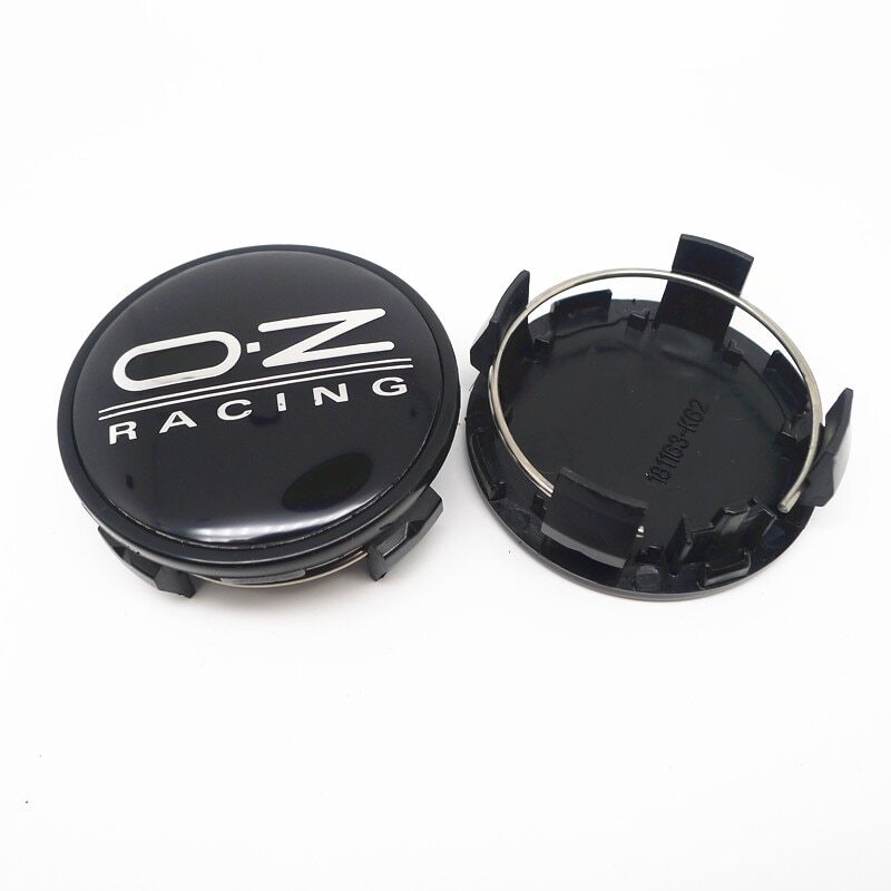4pcs 62 mm for OZ Racing Black Silver Alloy Wheel Center Caps Rim Caps Hub Caps