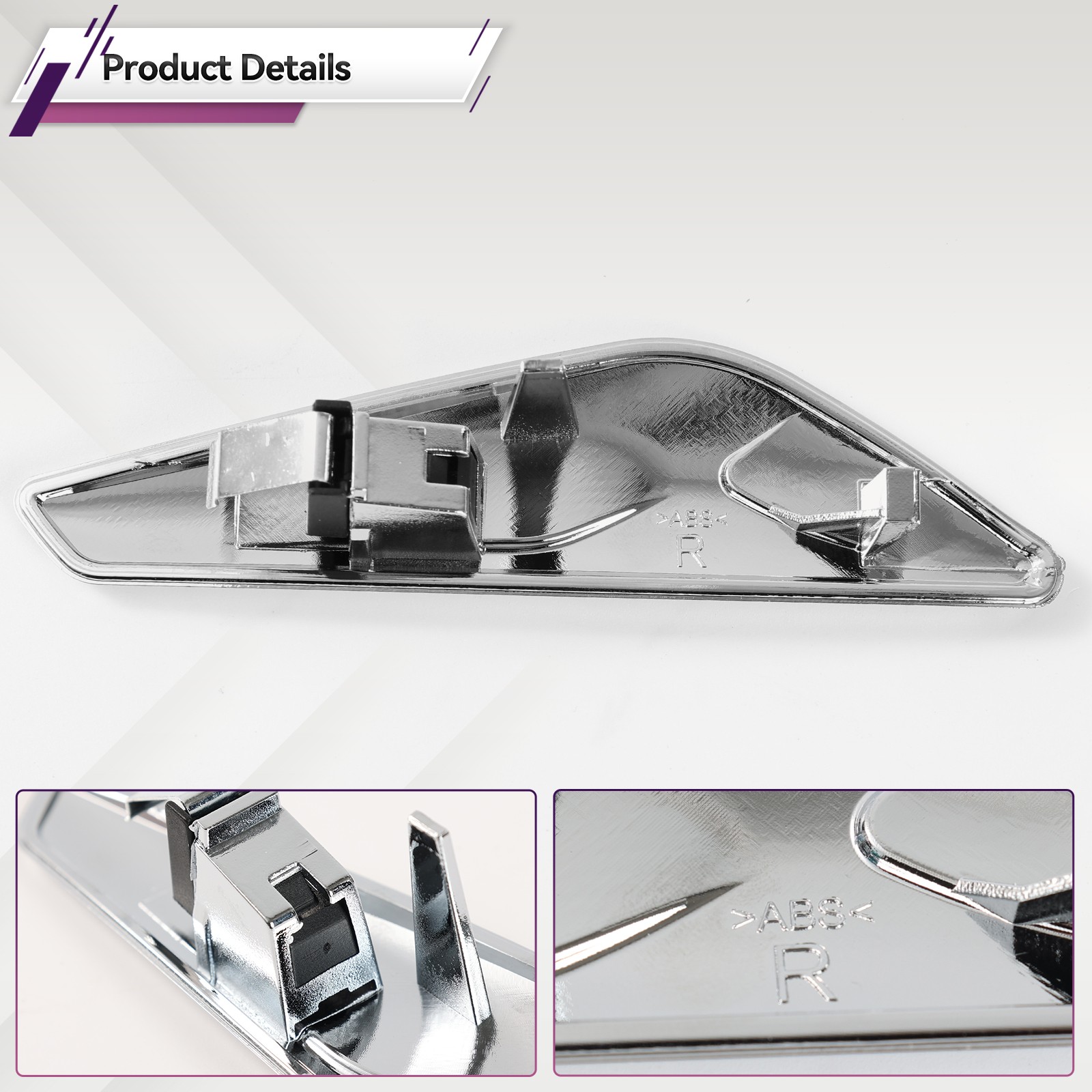 Right Passenger Side Fender Chrome Emblem Moulding For BMW X3 F25 X4 F26,2015-17