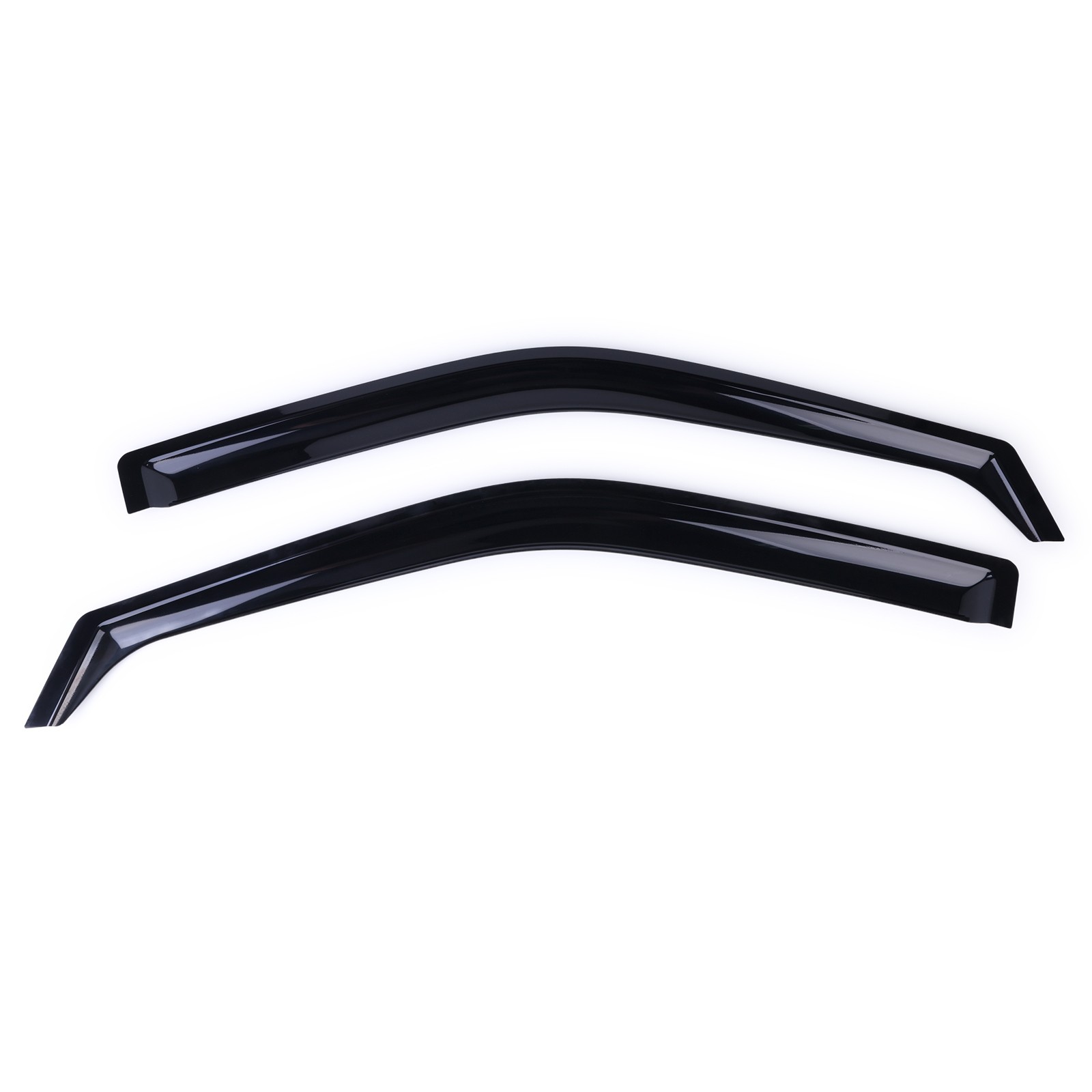 4Pcs In-Channel Dark Smoke Window Visors For Ford F-150 SuperCrew 2015-2022