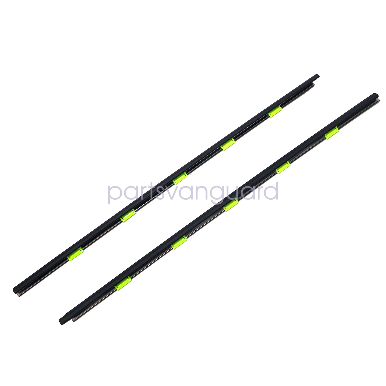 2Pcs Door Window Weather Molding Left+ Right Fits 1996-2000 Honda Civic 1.6L