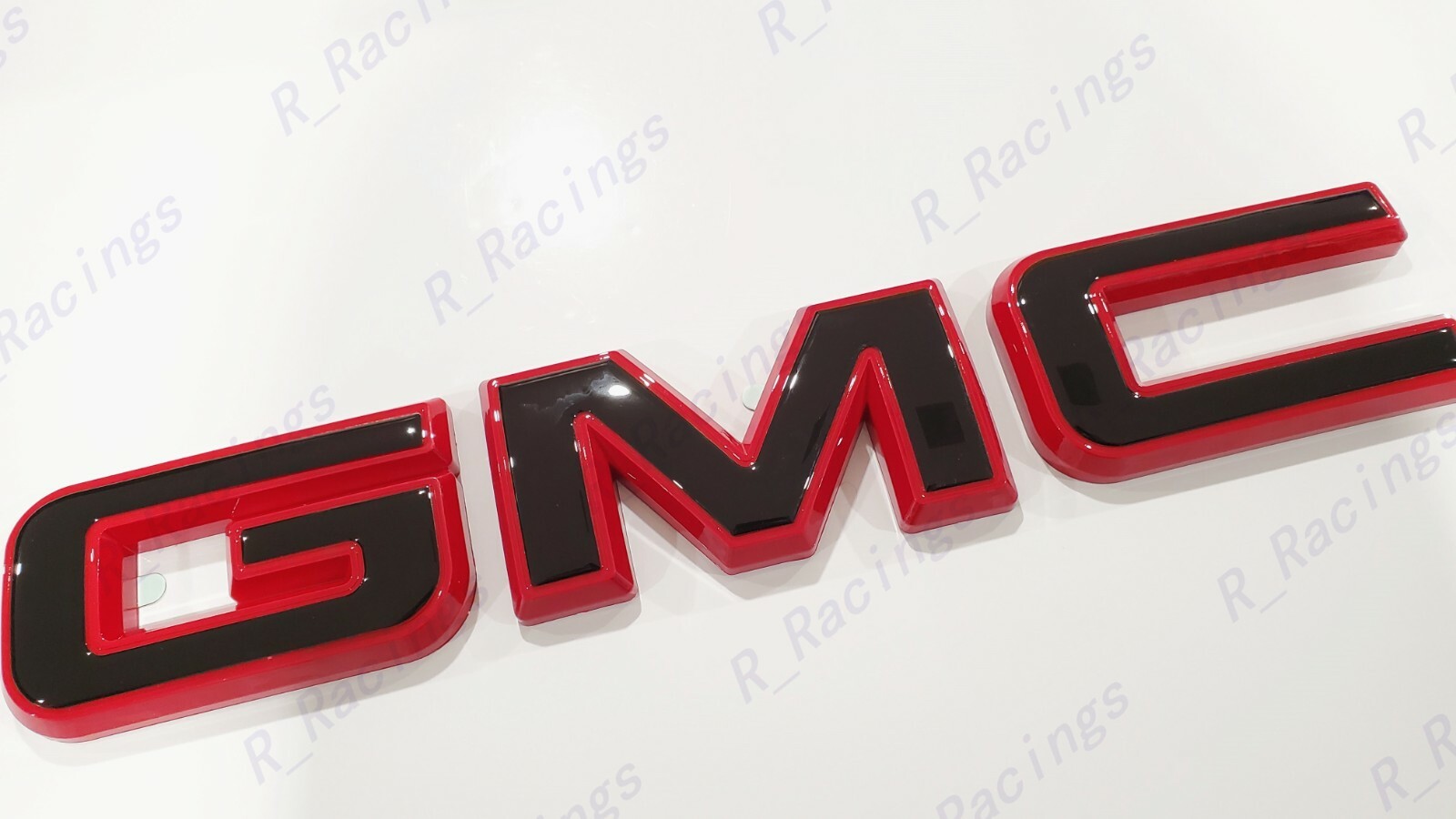 Front Rear Gloss Red Black Emblem Overlay 2019+ GMC Sierra 1500 2500HD 3500HD