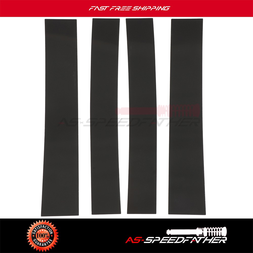 Door Trim Fits 07-14 Cadillac Escalade 4 Pieces Set Pillar Posts Glossy Black