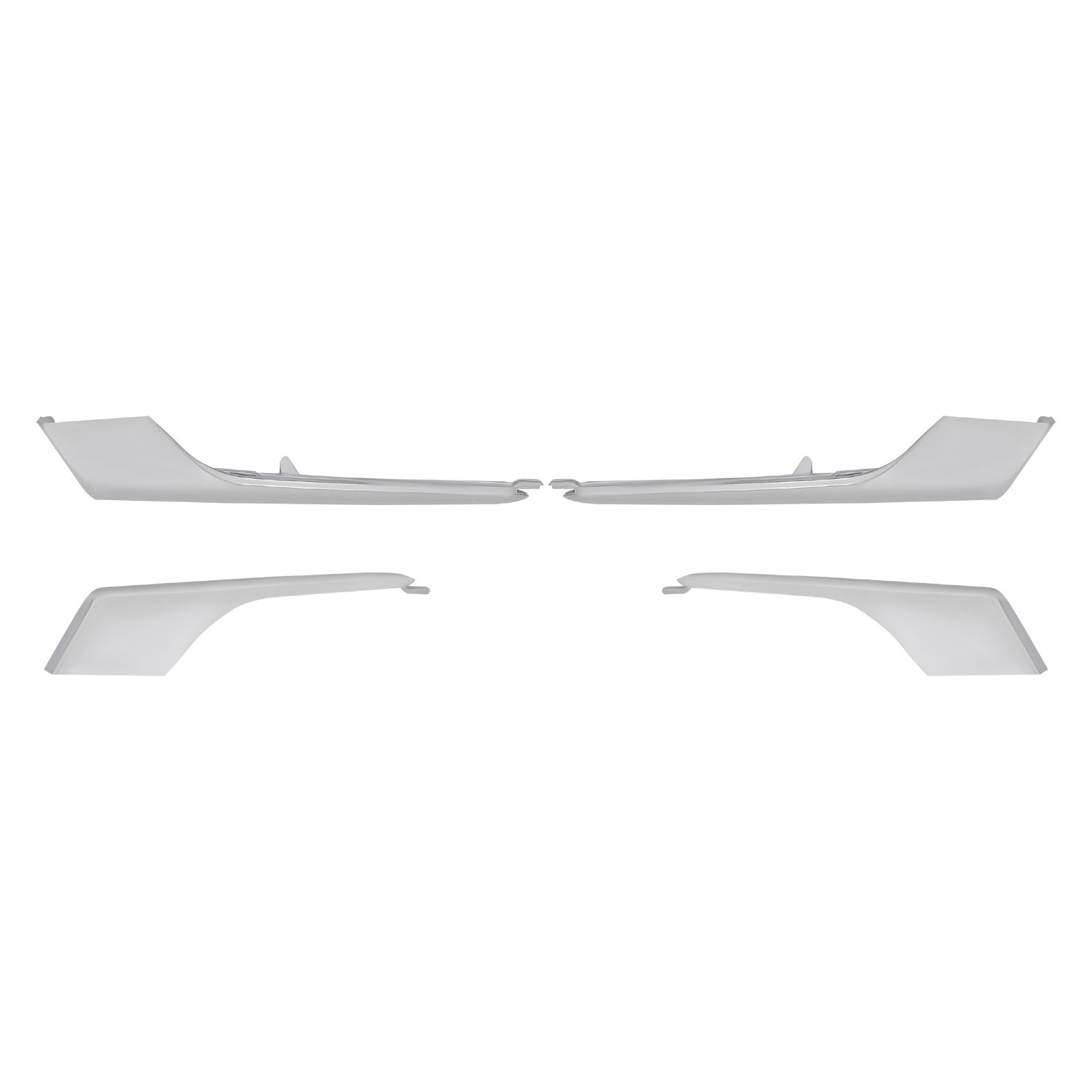 For 2016-2021 Tesla Model X Front Left Right Upper Lower Fog Light Molding Trim