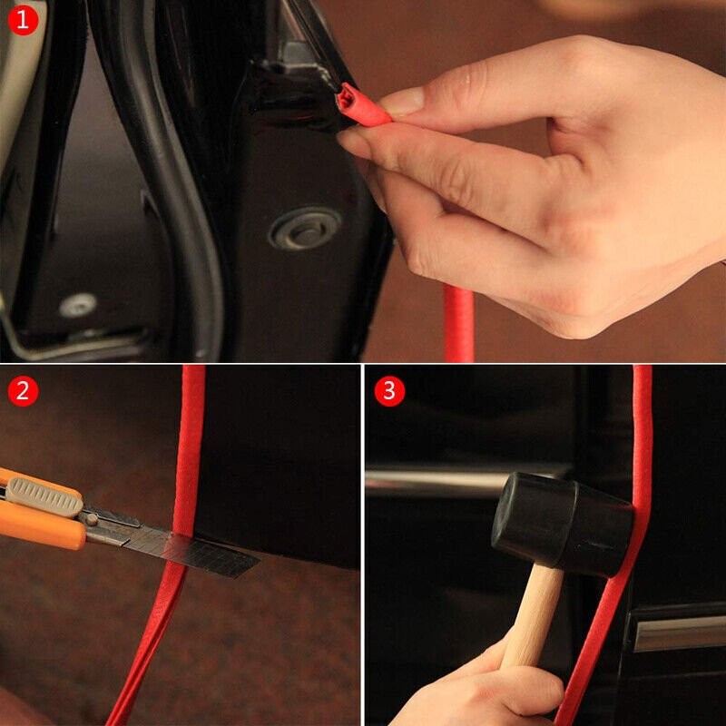 6M Universal Car U Shape Rubber Weather Waterproof Strip Seal Car Seal Strip