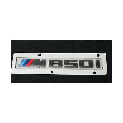 Genuine BMW 8-Series Cerium Gray Trunk Emblem M850i Lettering Badge 51148079112