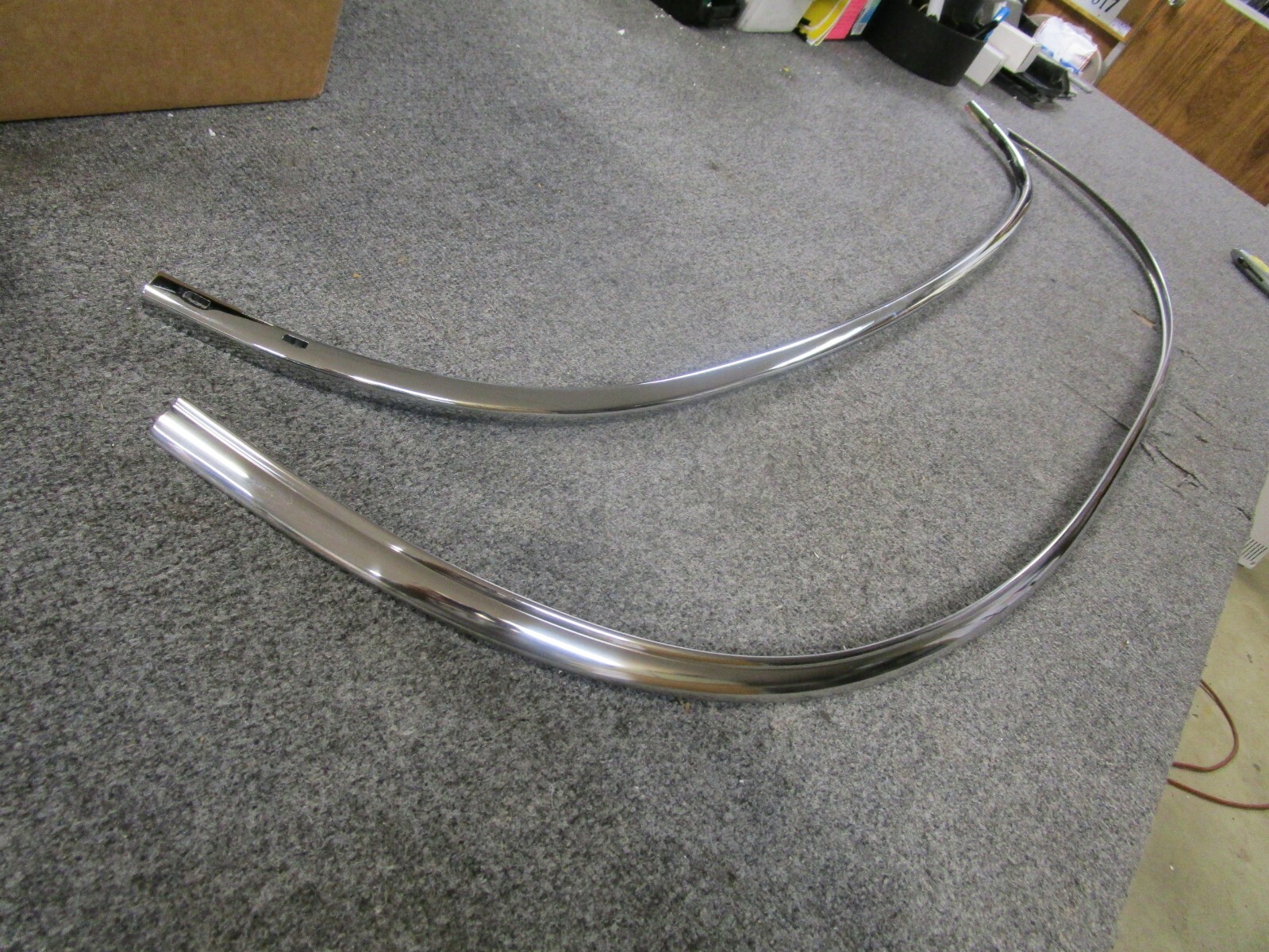 1954 corvette windshield frame upper channel and lower molding NEW!! 53 55 C1
