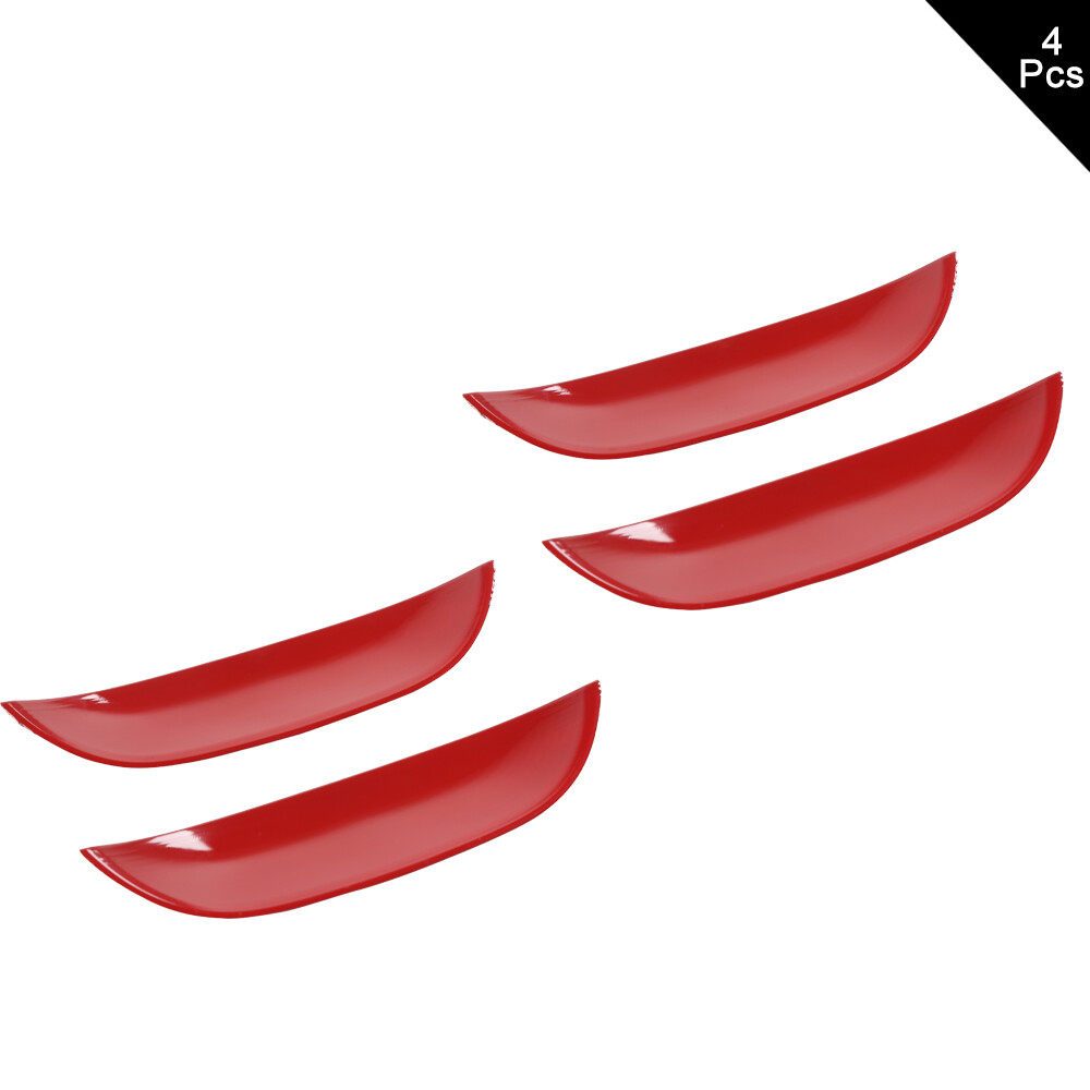 4x Exterior Door Handle Bowl Decor Cover Trim Bezel for Dodge Charger 2011+ Red