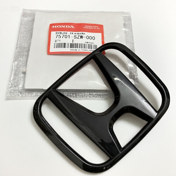 For Honda 2018-22 Accord Sport 2.0T Badge 1Set Front Grille Trunk Emblem Black