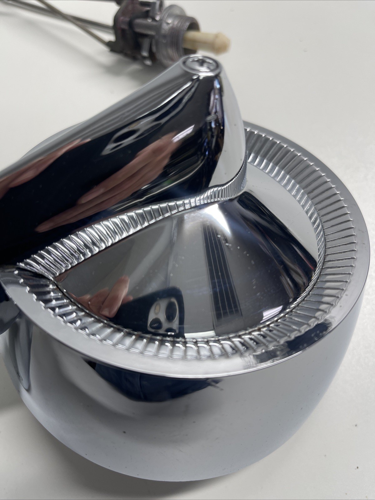 Nice Original 1957 58 Plymouth Deluxe LH Remote Mirror o2