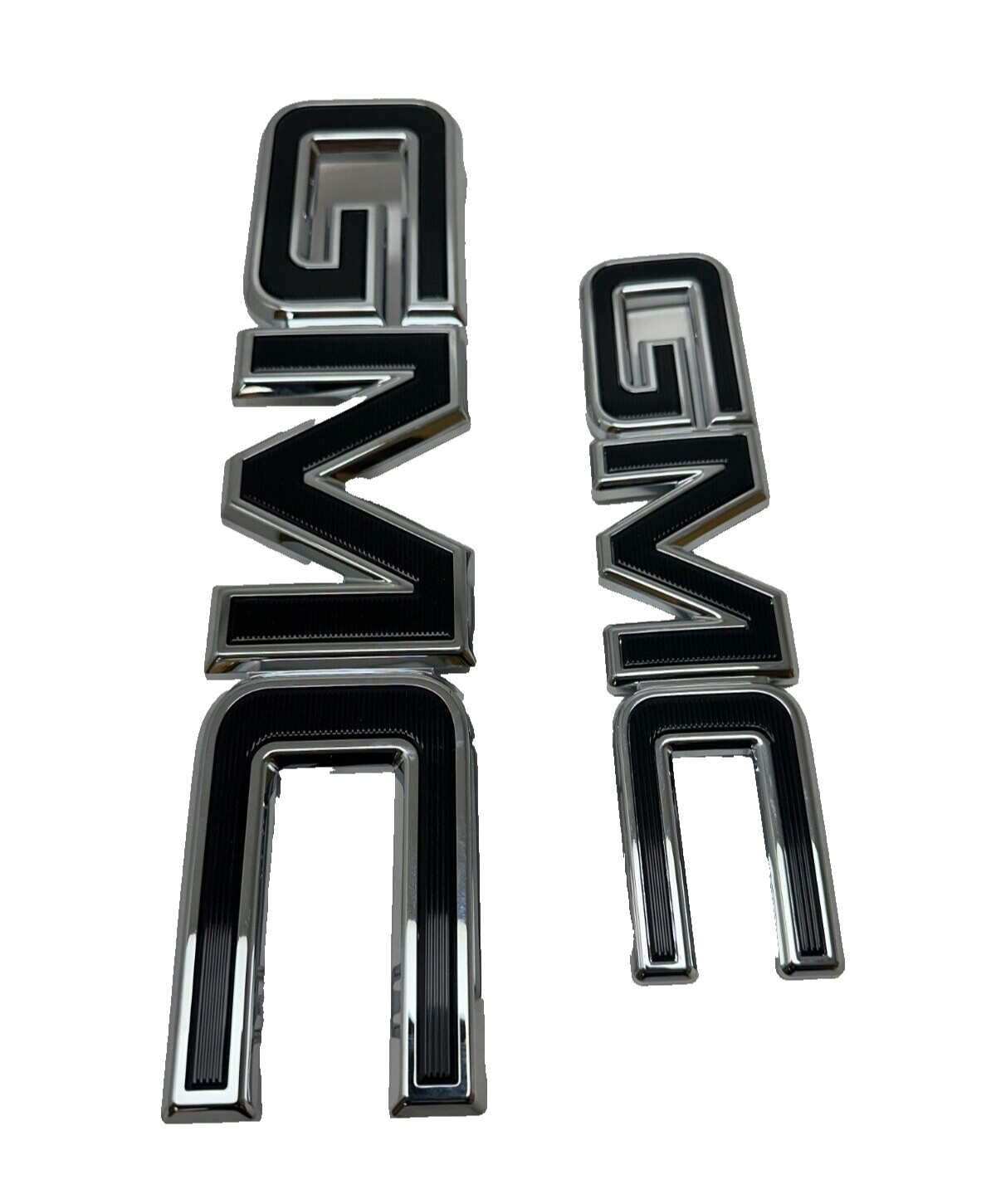 OEM Front & Rear Emblem Set Black Chrome For 2018-2021 GMC Terrain 84321763 New