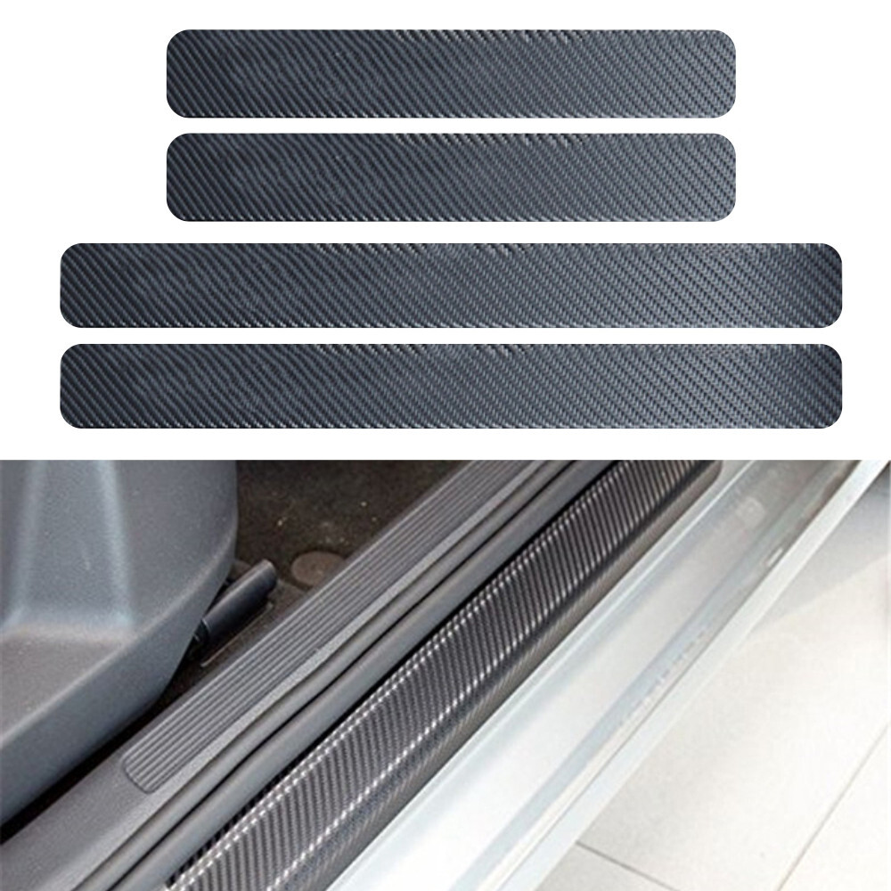 Car Door Sill Plate Protector Cover Sticker Scuff Anti Scratch Anti Kick