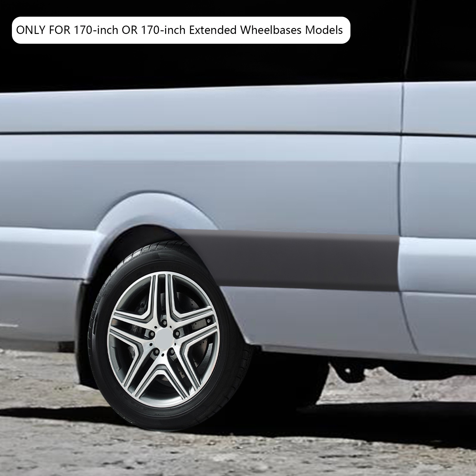 Right Rear Trim Molding Cover for 2019-2024 Mercedes Sprinter W907 170″ Models