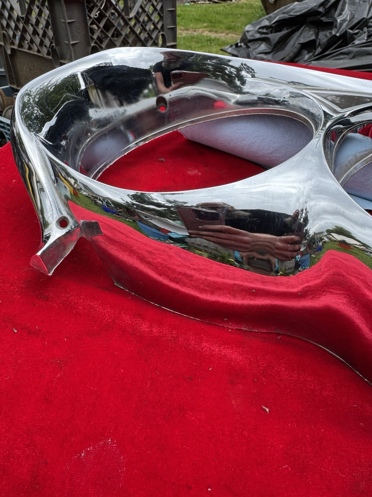 1967 FORD GALAXY 500 ORIGINAL LEFT HEADLIGHT BEZEL FoMoCo C7AB-13064 67 Vintage