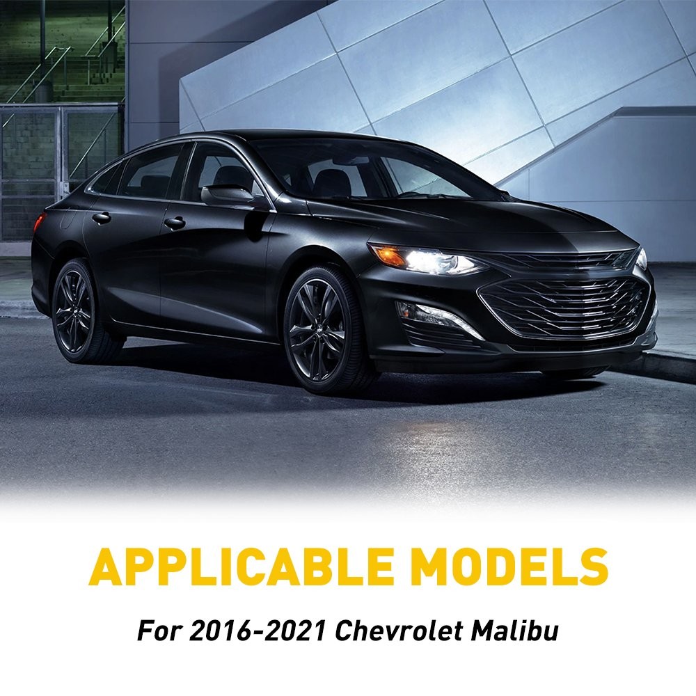 6pc Glossy Black Posts Pillar Trim Door For Chevrolet Malibu 2016-2021 US Stock
