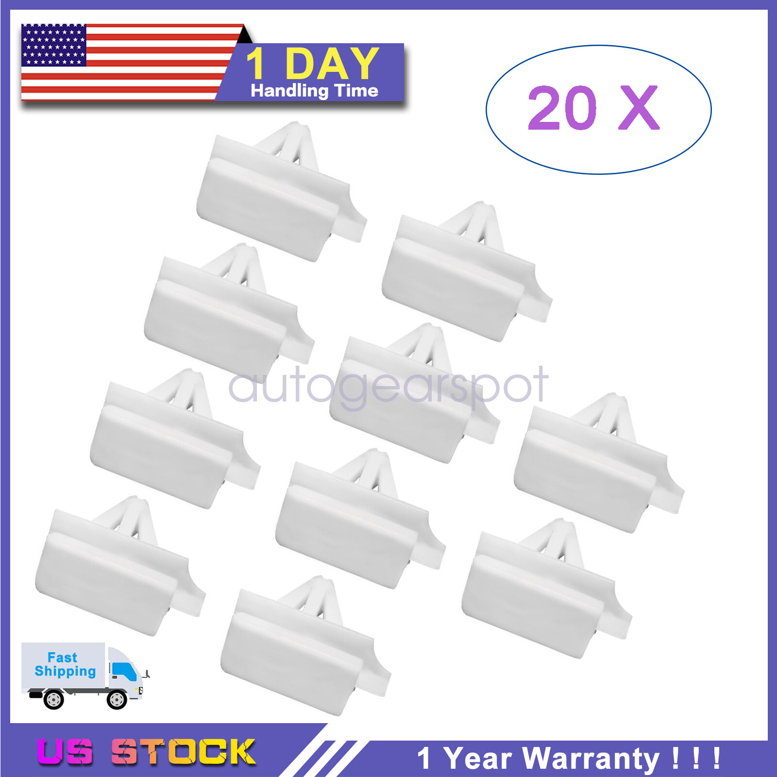 Set of 20 For Cadillac CTS Rocker Moulding Clips Retainer Fastener 10323057
