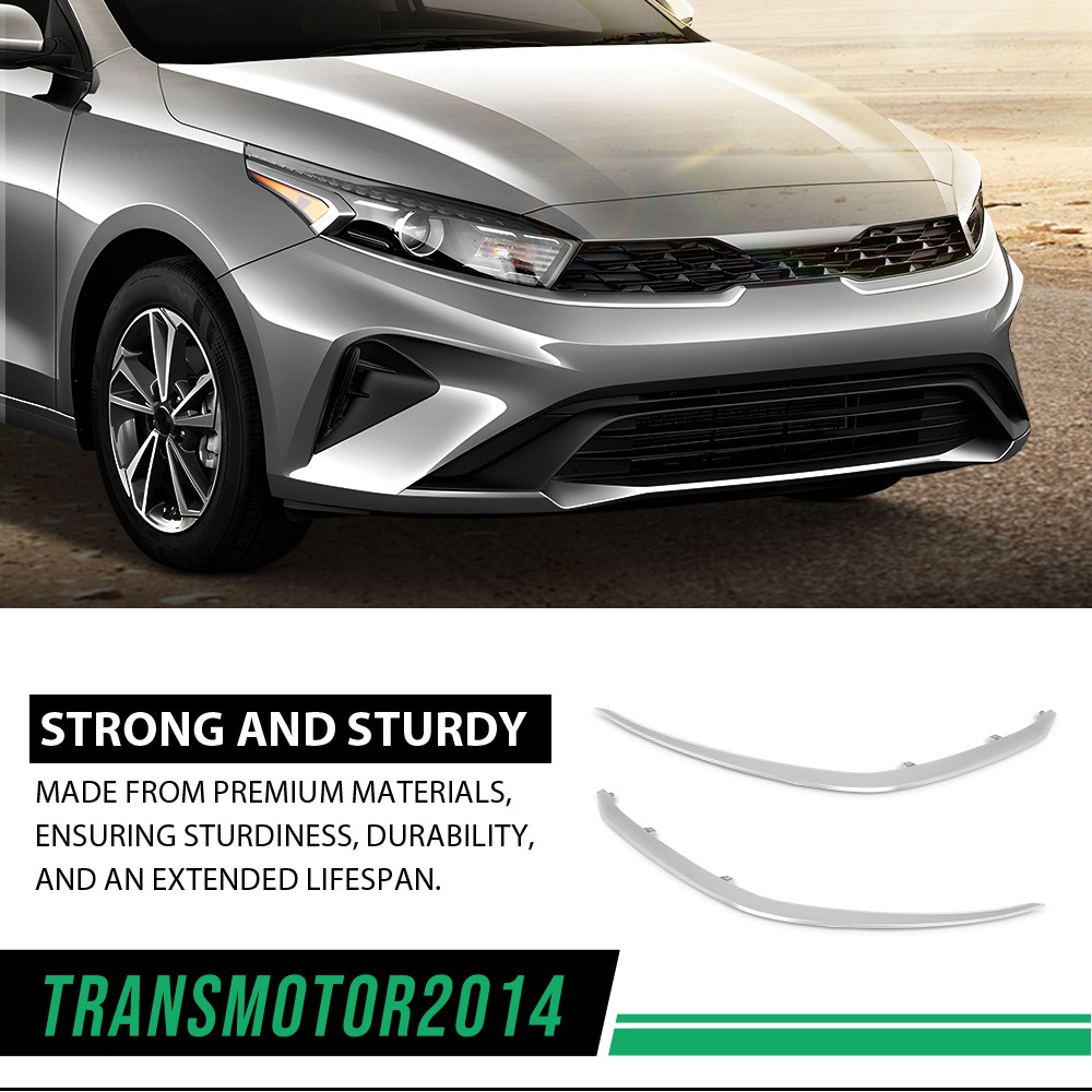 Front Bumper Grille Molding Trim Fit For 2022-2024 Kia Forte Left & Right Side