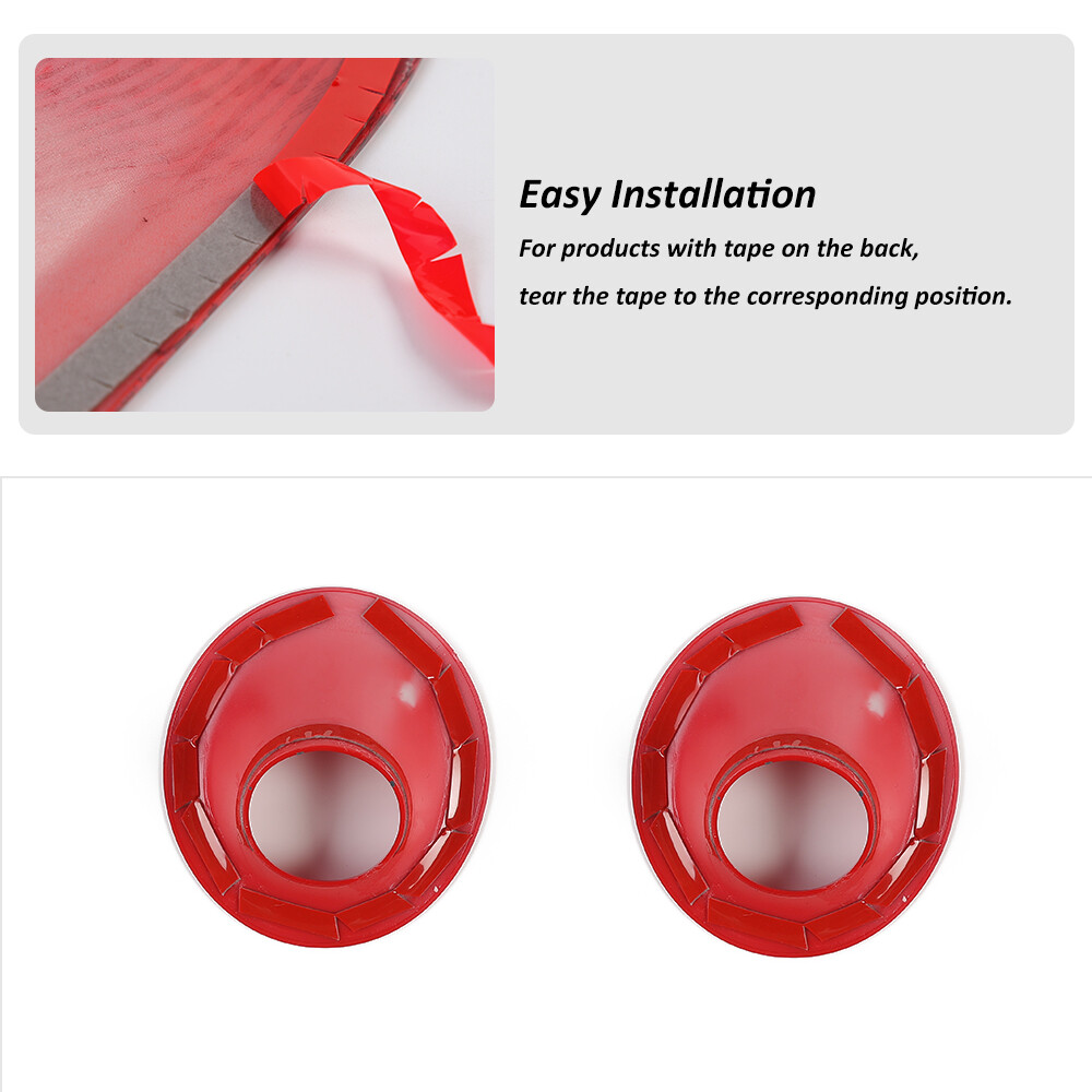 💥 Front Fog Light Ring Cover Side Bumper Lamp Bezels for Dodge Challenger 15-23