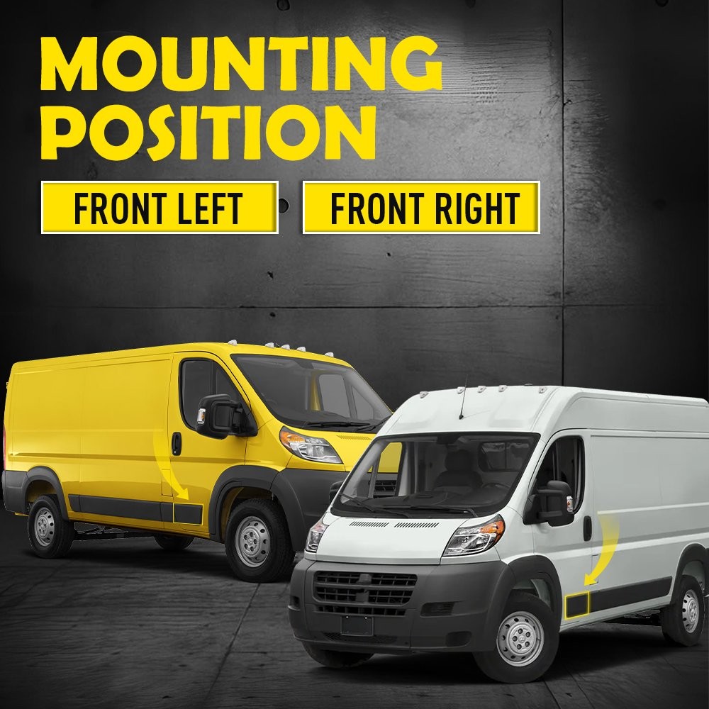Front Left + Right Door Trim Lower Molding For Ram ProMaster 1500 2014-2018 Pair
