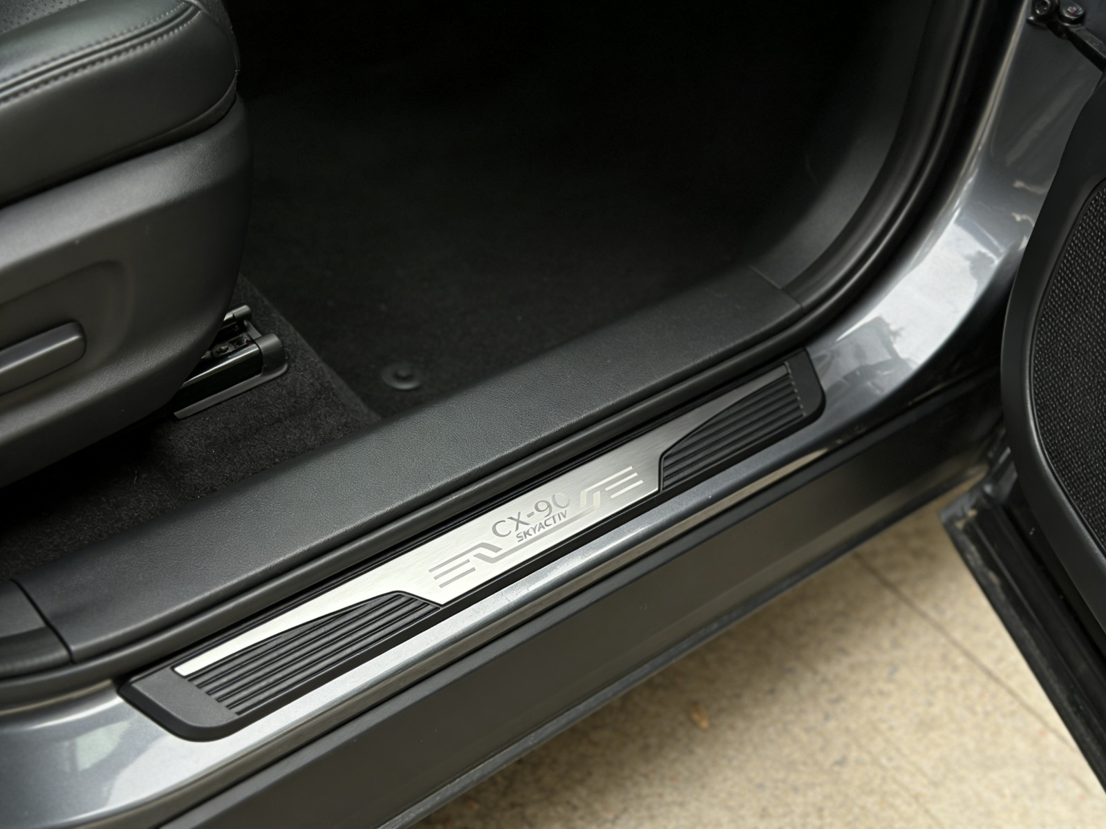For Mazda CX90 Car Accessories Door Sill Strip Protector Scuff Plate 2024-2026
