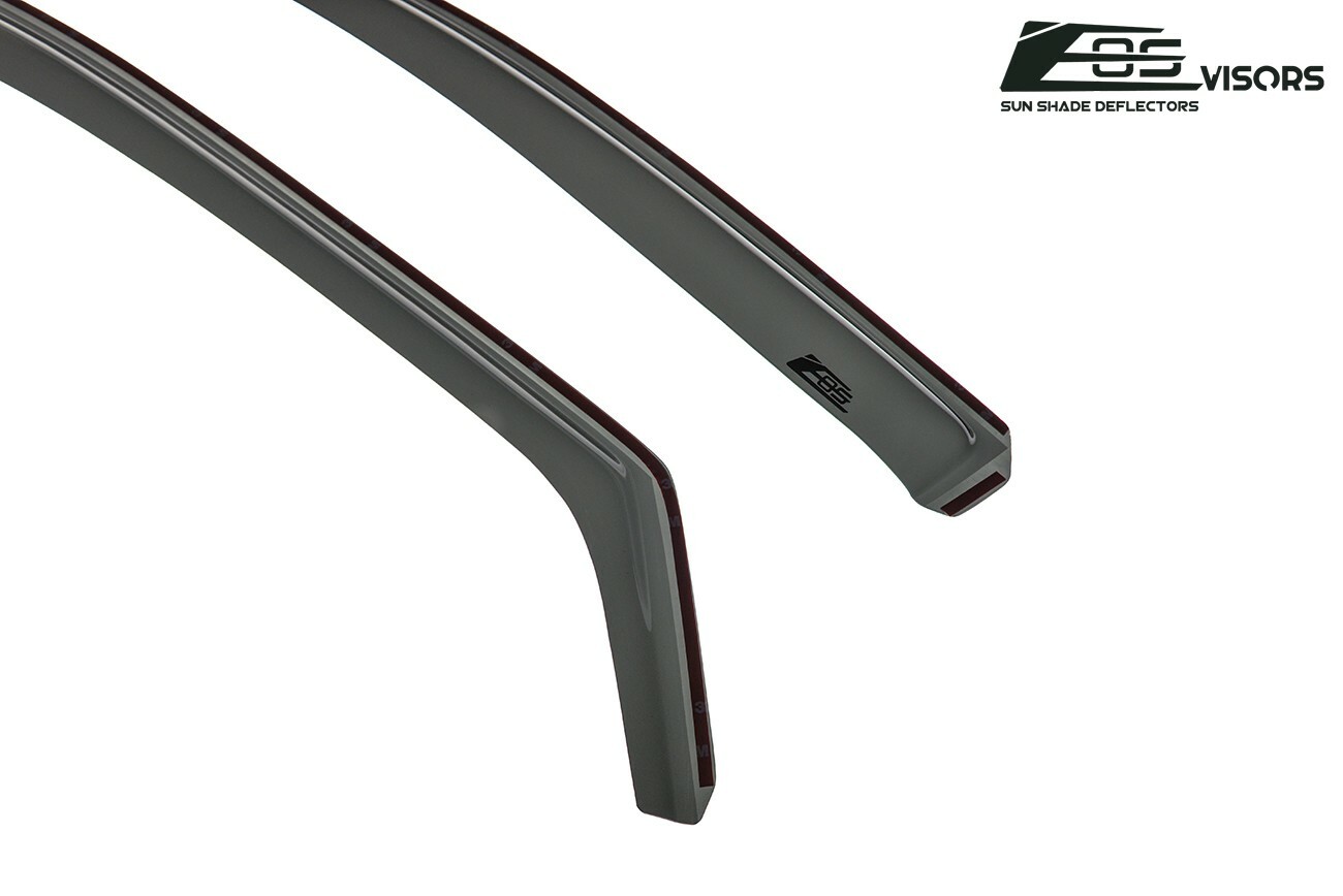 EOS Visors For 11-21 Jeep Grand Cherokee IN-CHANNEL Side Window Rain Deflectors