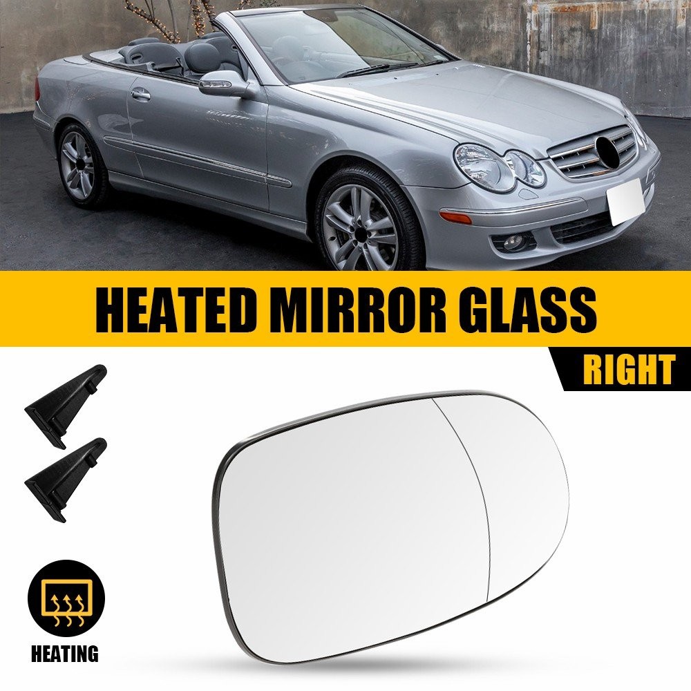 2x Driver Passenger Heated Mirror Glass Fit Mercedes CLK320 CLK350 CLK500 CLK63