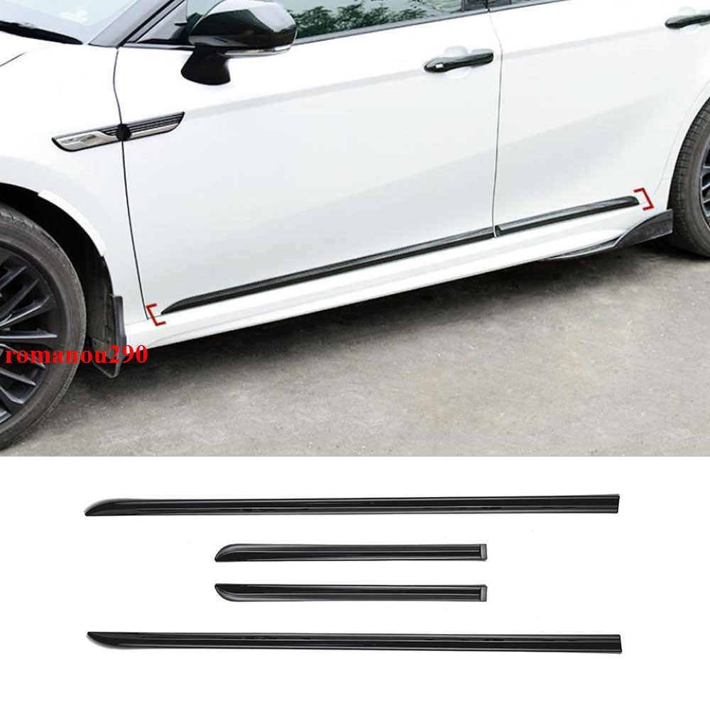 For Toyota Camry 2018-2024 Gloss Black Car Side Door Body Molding Cover Trim 4pc