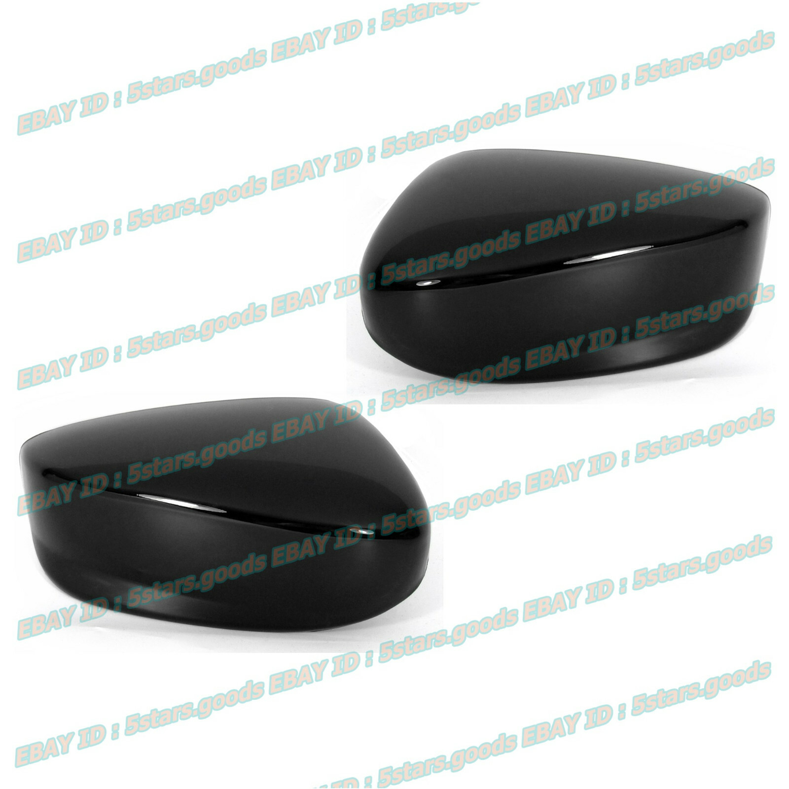 For 2013-2022 Acura ILX Sedan Glossy Piano Black Edition Side Mirror Covers Trim
