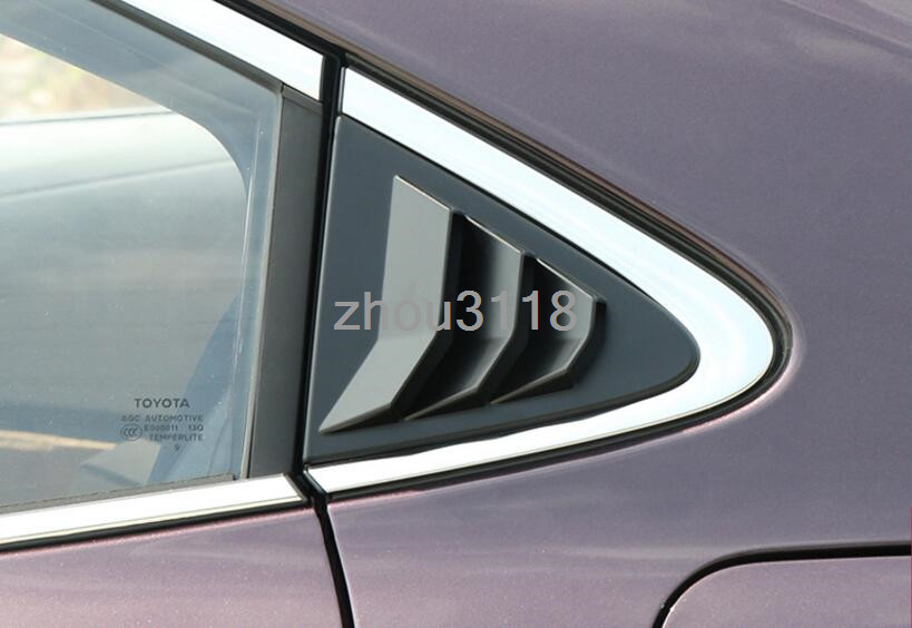 2pcs Matte black Rear Triangle False Window Decoration For 2020 Toyota Corolla