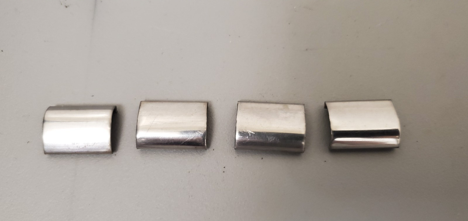 1949 1950 1951 FORD SHOEBOX EXTERIOR WINDOW STAINLESS TRIM CONNECTORS 4 PCS