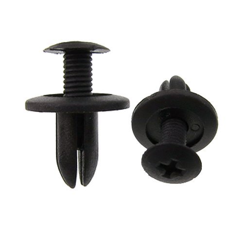 50 Fender Liner Fastener Rivet Push Clip Retainer 6mm Hole For Toyota For Nissan