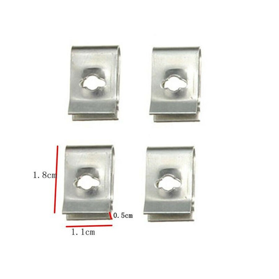 40 Pcs Plastic&Metal Car Engine Undertray Cover Clips Bottom Shield Guard Screws