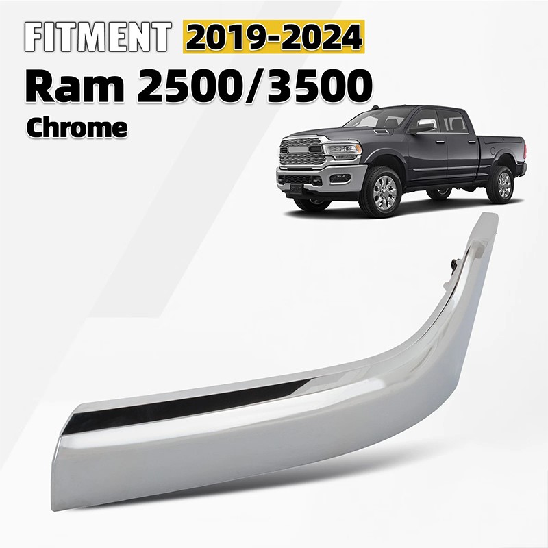 Driver Side Chrome Lower Grille Grill Molding Trim For 2019-2024 Ram 2500 3500
