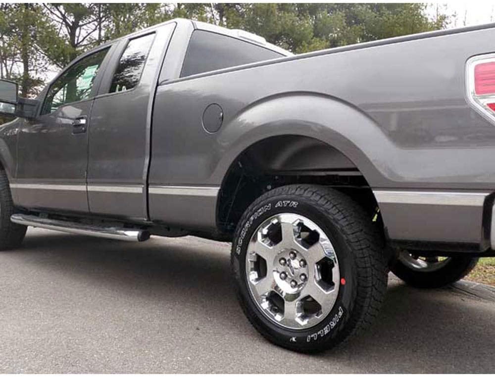 Luxury FX SS Side Molding Inserts for 09-14 Ford F-150 Reg Cab 6.5′ Bed w/Flares