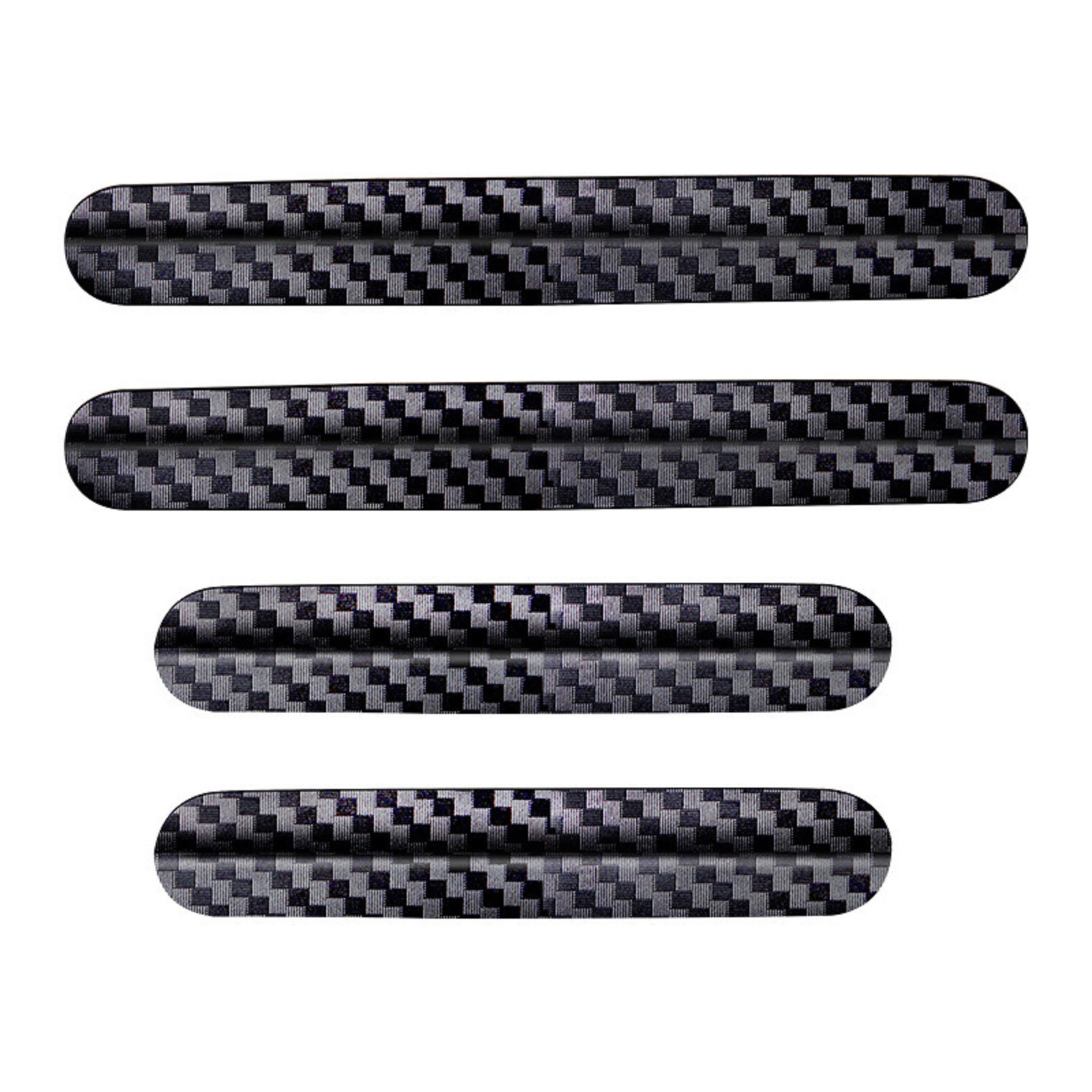 4Pcs High Hardness Anti-collision Strip Protection Car Door Carbon Fiber Texture