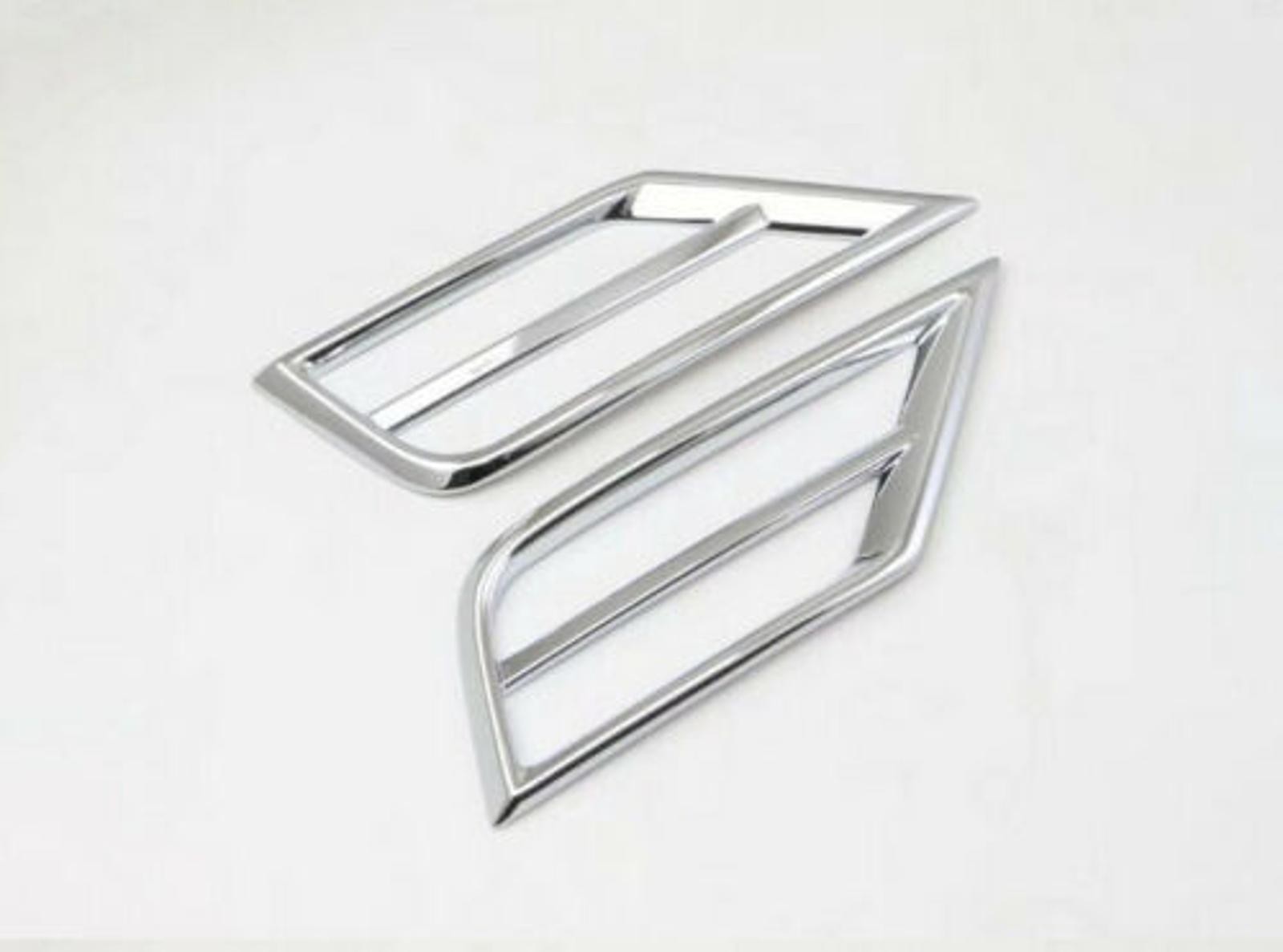 2Pcs Left Right ABS Chrome Front Fog Light Lamp Frame Cover Trim For VW Tiguan