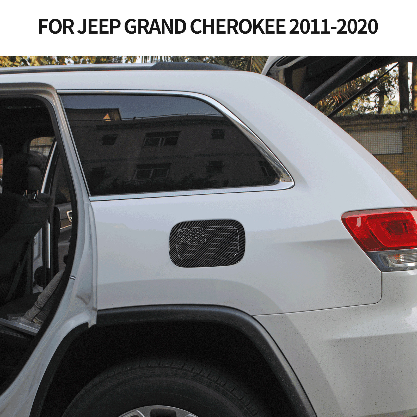 ✅Car Gas Cap Fuel Filler Door Gas Tank Door Cover For Jeep Grand Cherokee 11-20