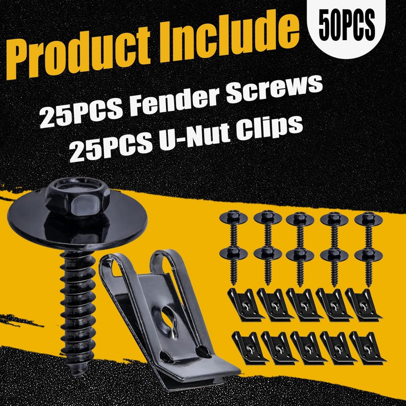 50X For Honda GMC Bumper Liner Fender Push Type Retainer Clips car Fastener