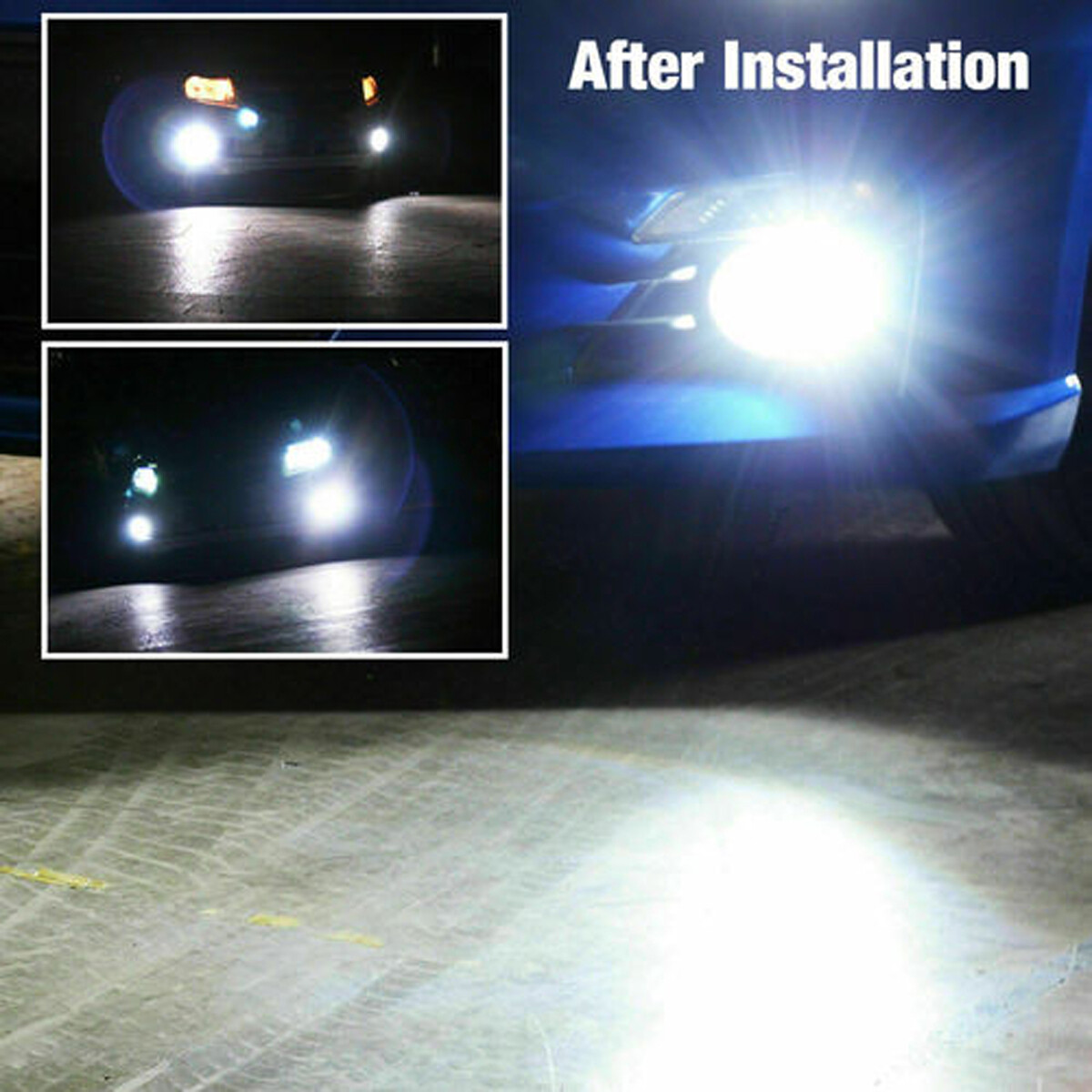 4PCS 4Side 9005 9006 LED Headlight Bulb H-L For 06-11 Lexus GS 350/400/430/460