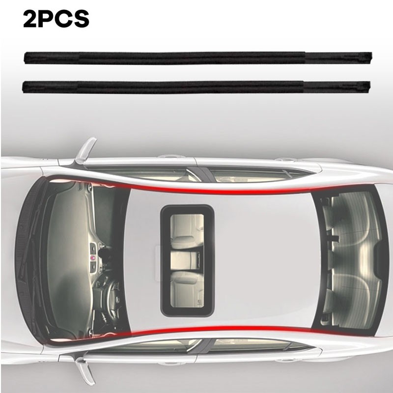 2Pcs Roof Drip Molding Trim 75551-52130 For 2007-2011 Toyota Yaris Hatchback New
