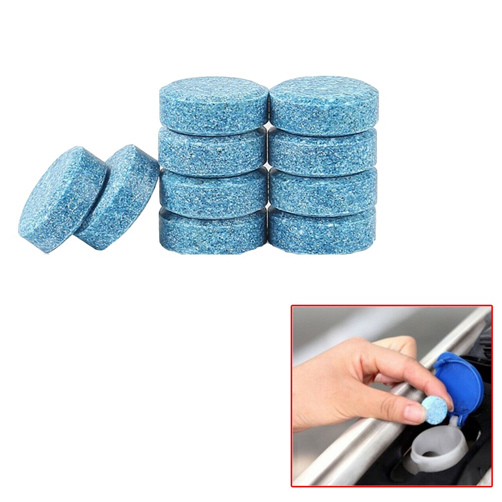 10x Auto Glass Cleaner Car Windshield Washer Cleaning Solid Effervescent Tablets