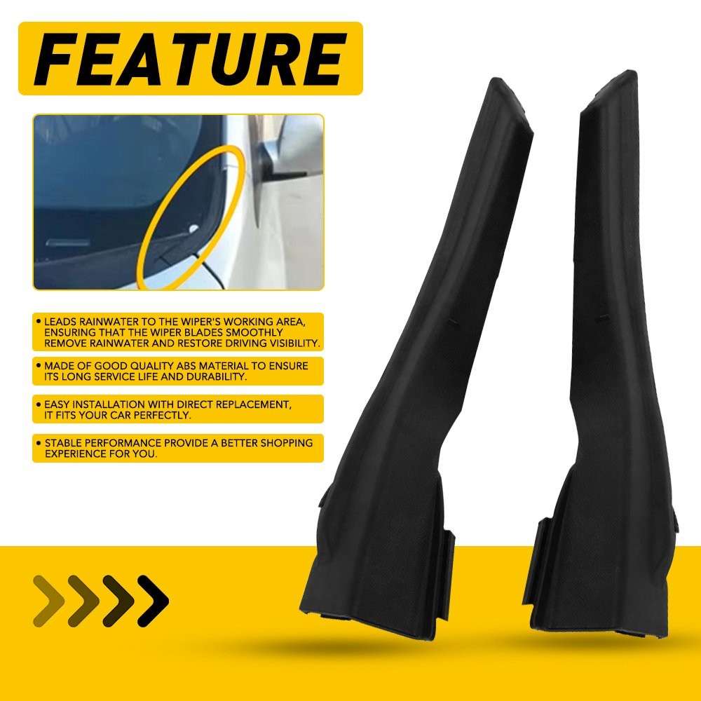 Pair Front Wiper Side Cowl Extension Covers Fit For Hyundai Tucson ix35 10-15 P