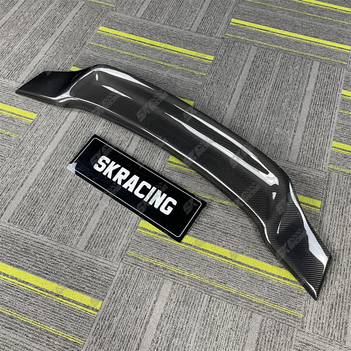 For 2001-2005 Honda Civic Sedan Carbon Fiber/Glossy Black Rear Spoiler Wing