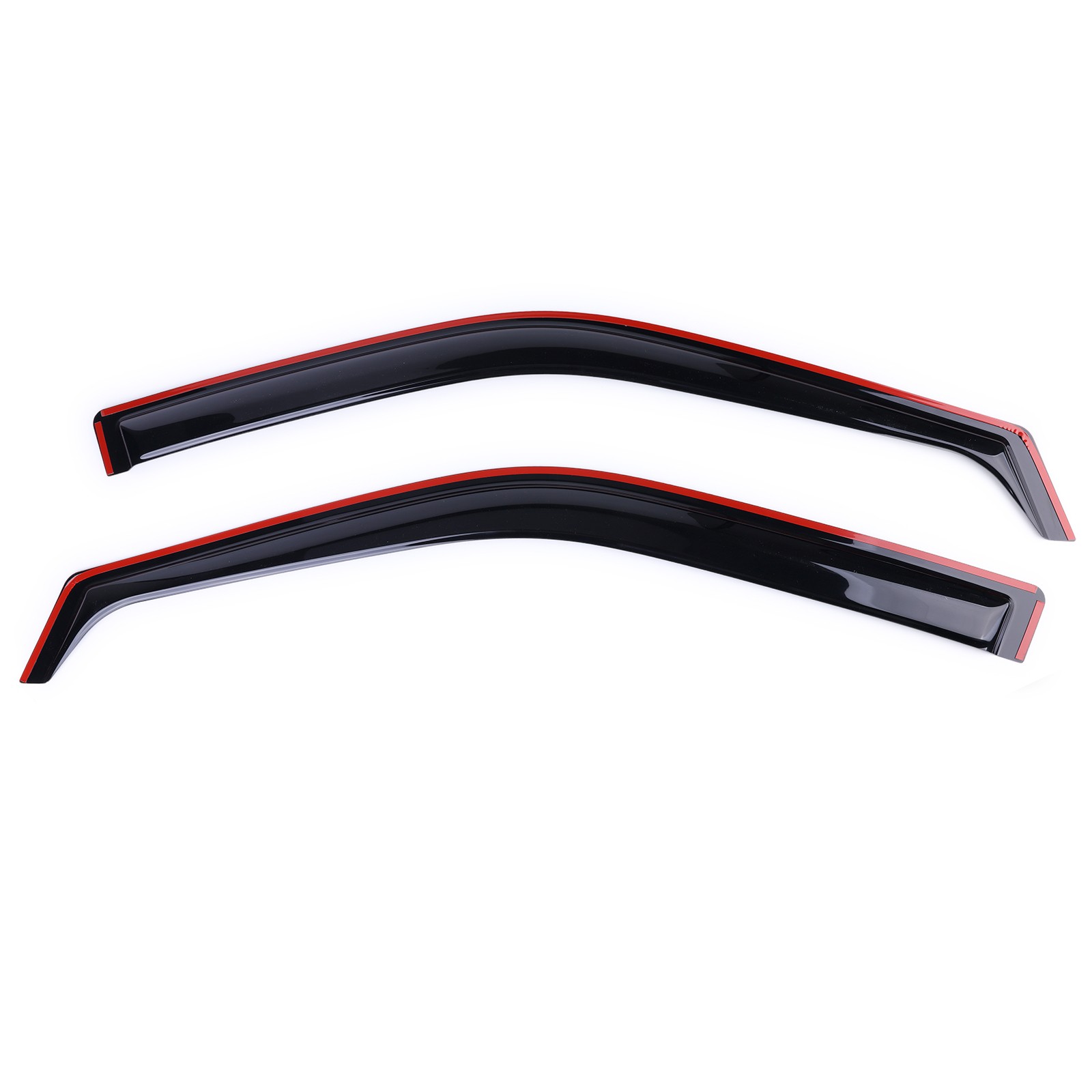 4Pcs In-Channel Dark Smoke Window Visors For Ford F-150 SuperCrew 2015-2022