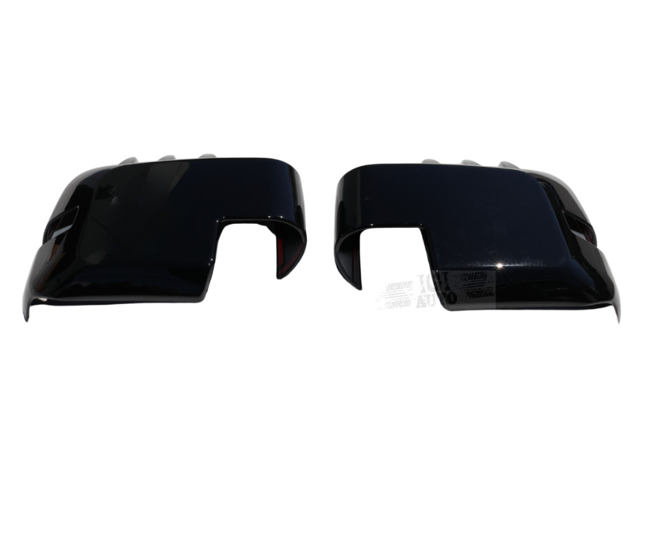 For 21–26 Ford Bronco ABS Plastic Gloss Black Rear Side Mirror Cover Trim Bezel