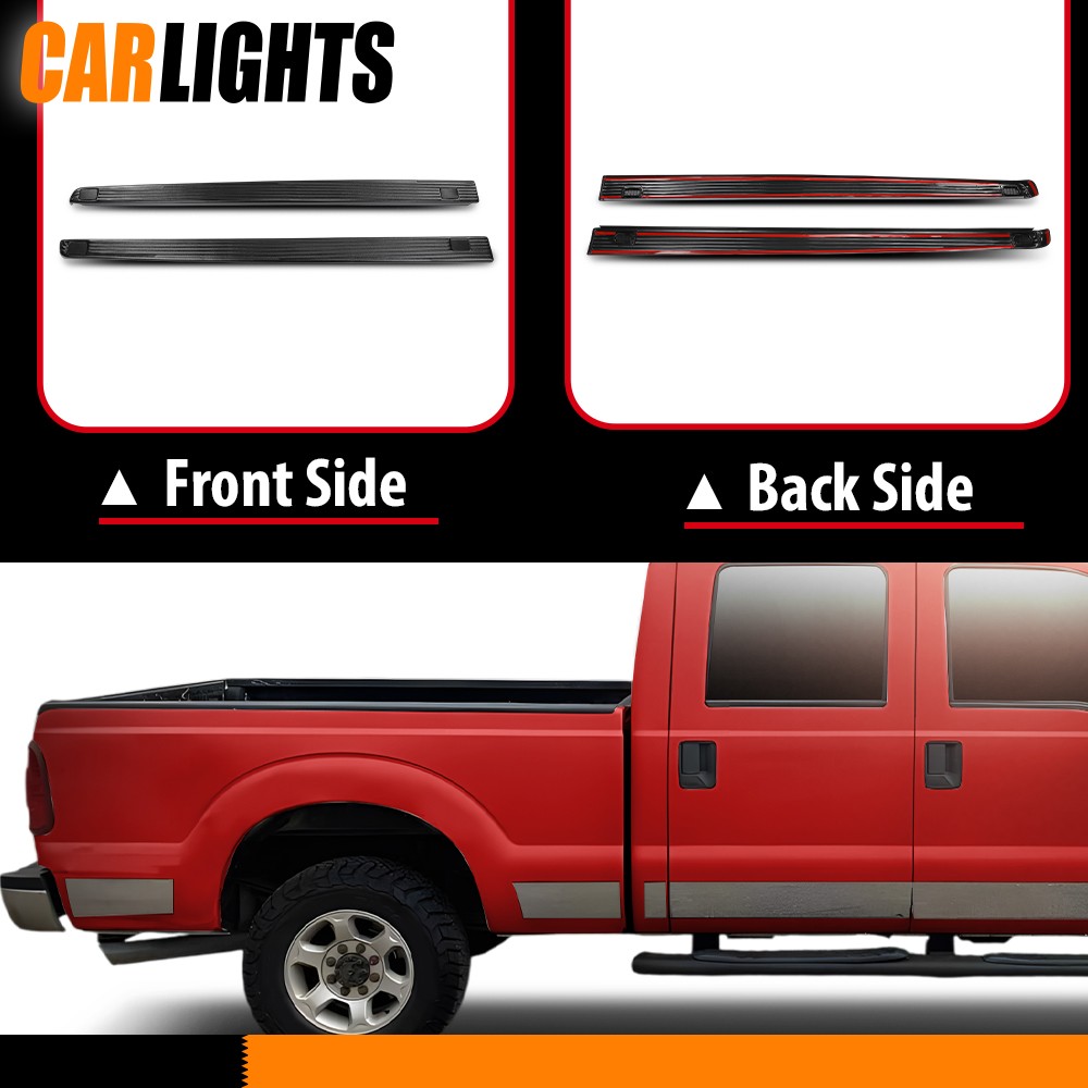 Fits 02-16 Ford F250 F350 2C3Z99291A40BAA 6-3/4 FT Side Bed Rail Molding Covers