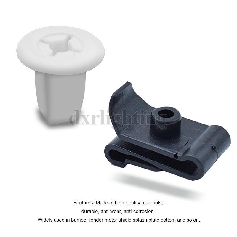 50X Car Retainer Fastener Clips Fender Bumper Engine Rivet Screws Bolts Nut Trim