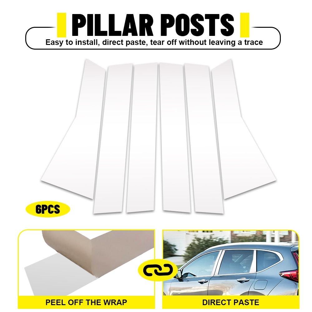 Chrome Pillar Posts Set Door Trim Cover Set Fit Honda CRV CR-V 2017-2022 NEW
