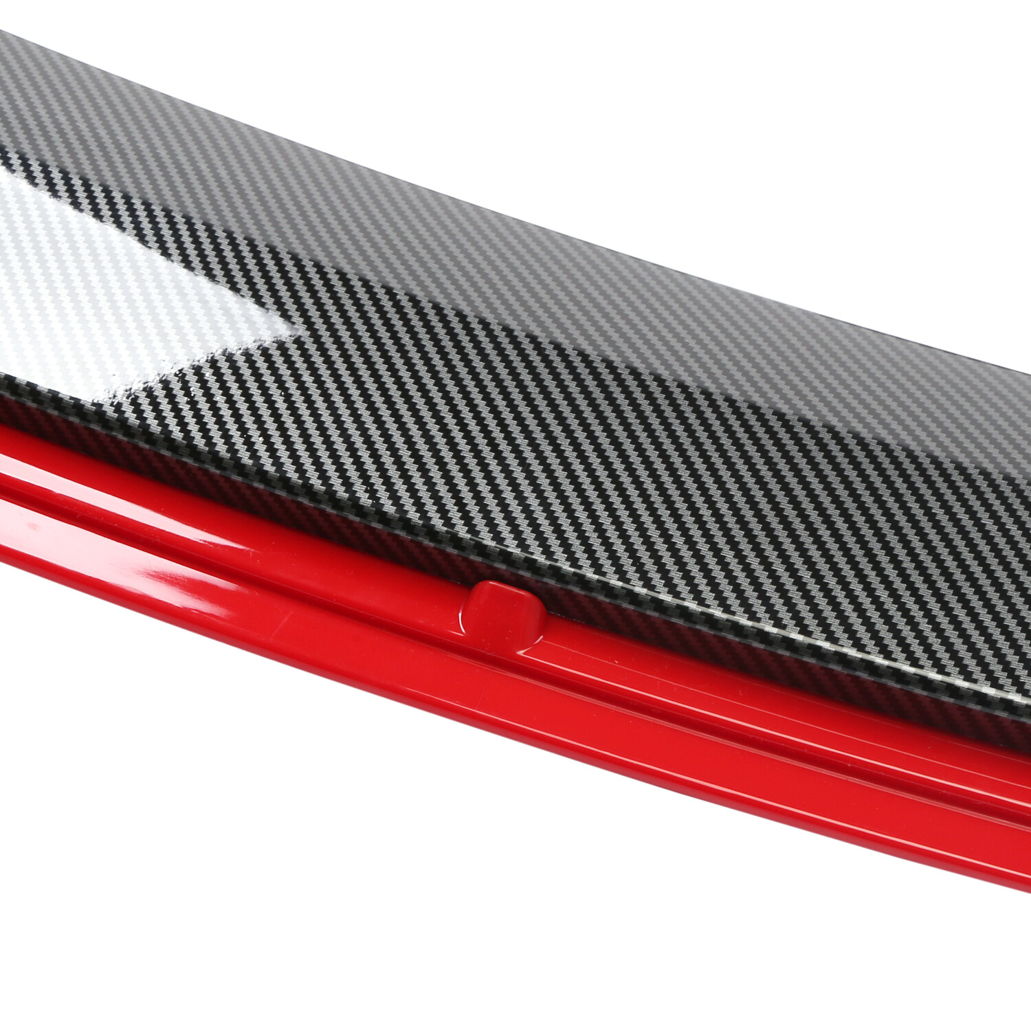 For Volkswagen Rabbit 06-09 Carbon Fiber Red Front Bumper Lip Splitter Body Kit